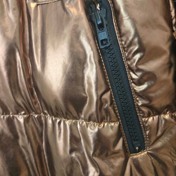 NWT Nichole Lynel NL The Label Metallic Copper Puffer Belted Snow Suit-Size L - Picture 8 of 15